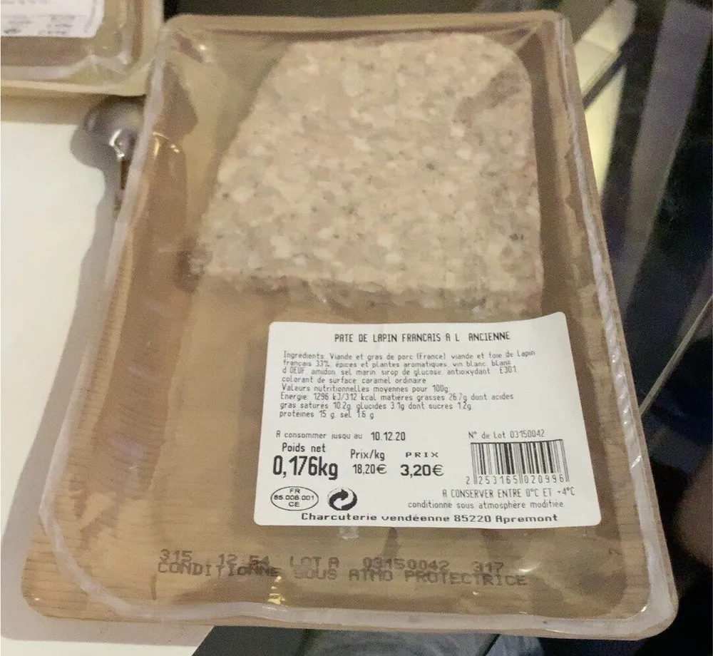 Pate de lapin français à l’ancienne