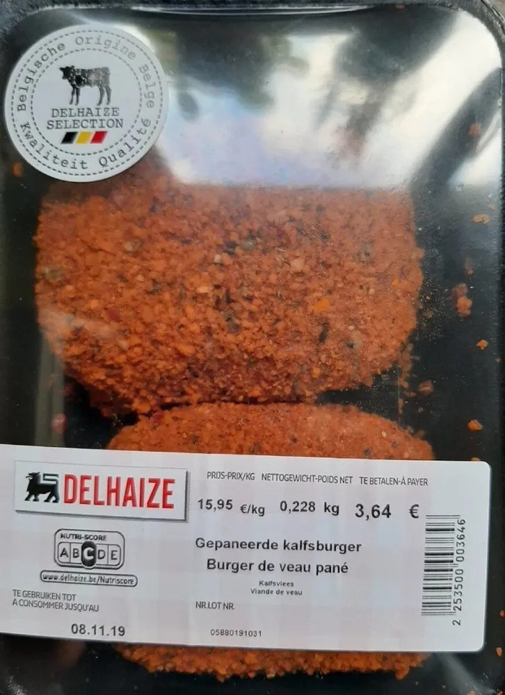 Gepaneerde kalfsburger
