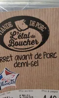 Jarret avant de porc demi-sel