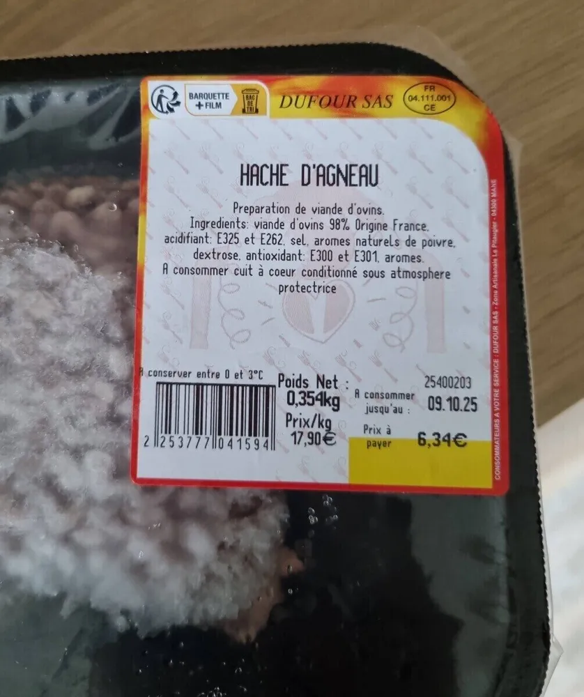 HACHÉ D'AGNEAU