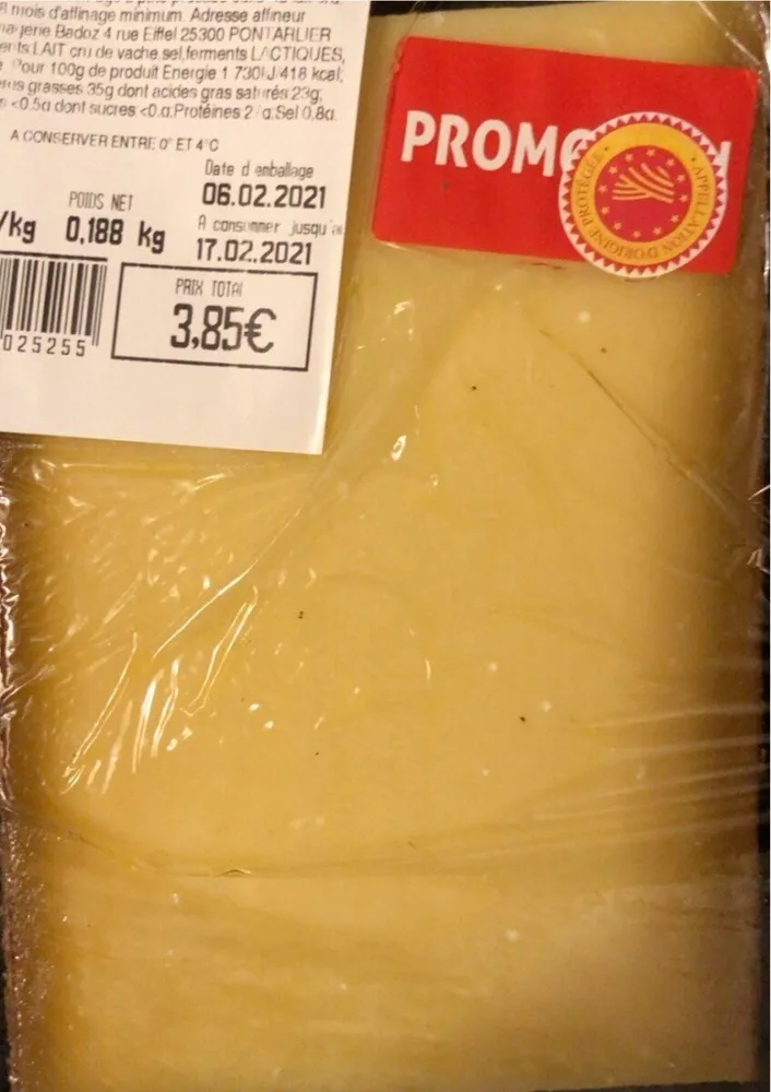Comte Aop 18 mois