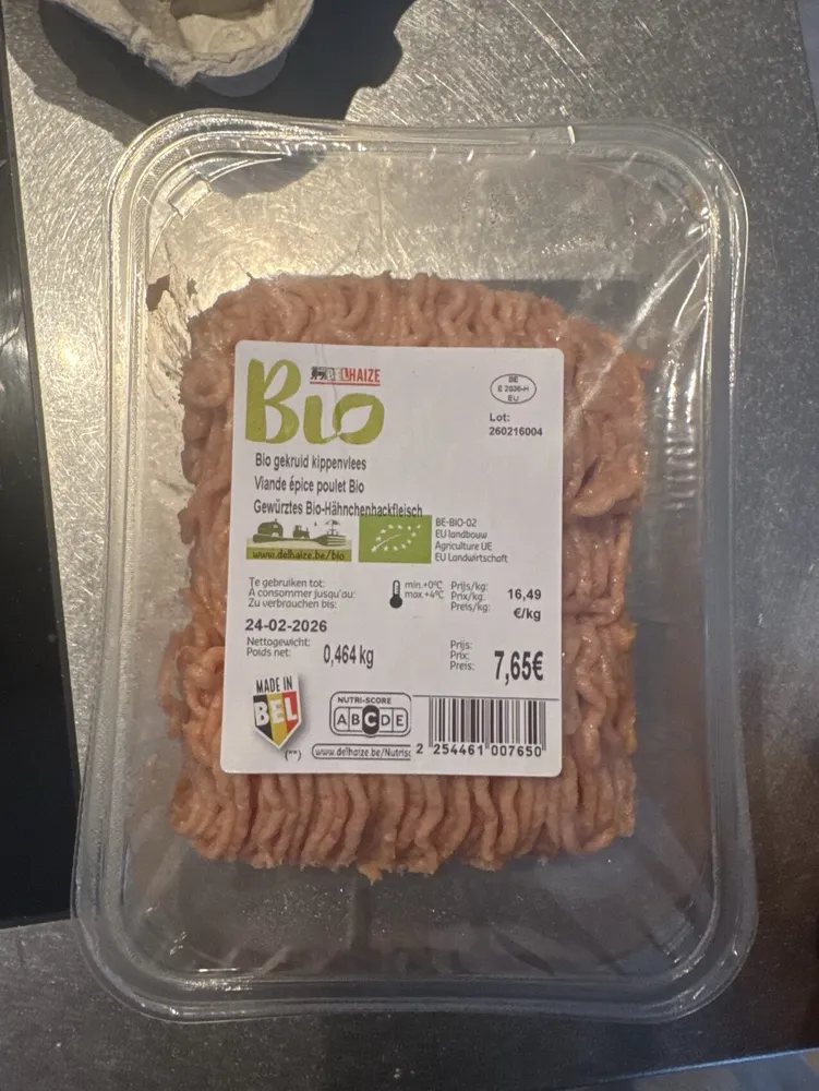 Gekruid BIO kippengehakt