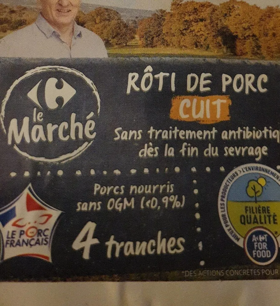 Rôti de porc cuit
