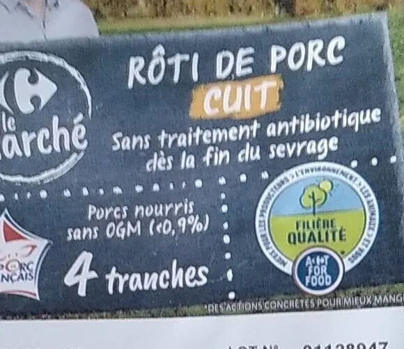 Rôti de porc cuit