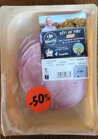Rôti de porc cuit