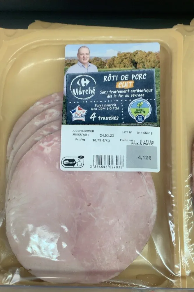 Roti de porc cuit