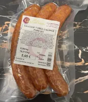SAUCISSE FUMEE D’ALSACE PORC S/V