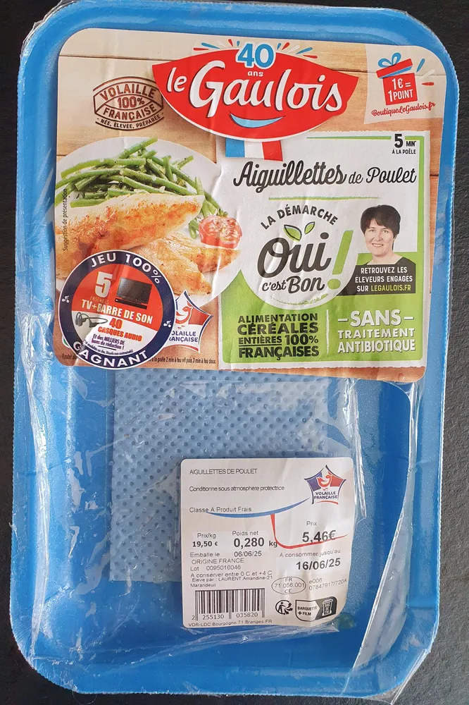 Aiguillettes de poulet