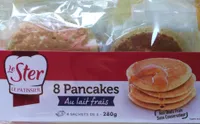 8 pancakes au lait frais