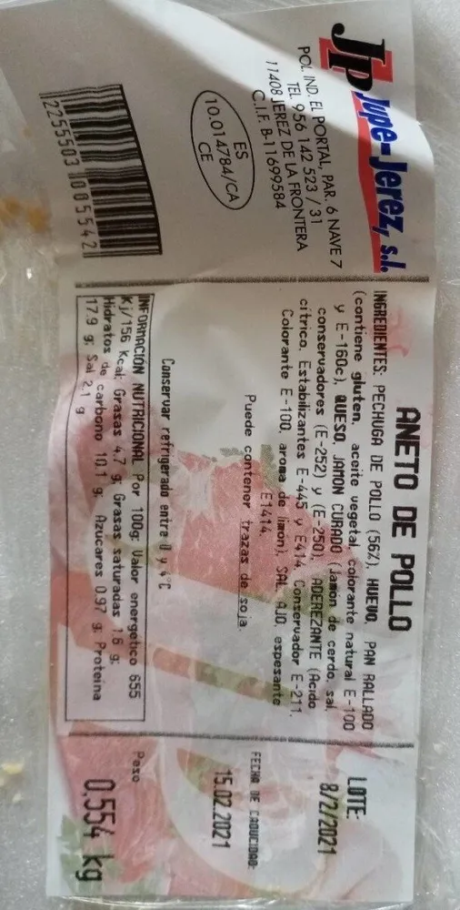 Aneto de pollo