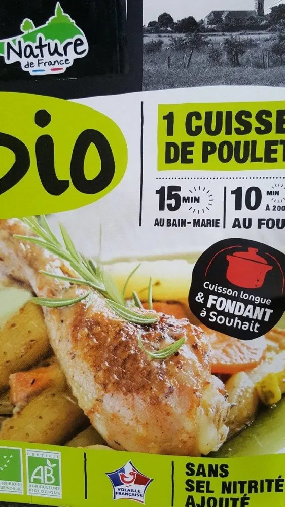Cuisse de poulet bio