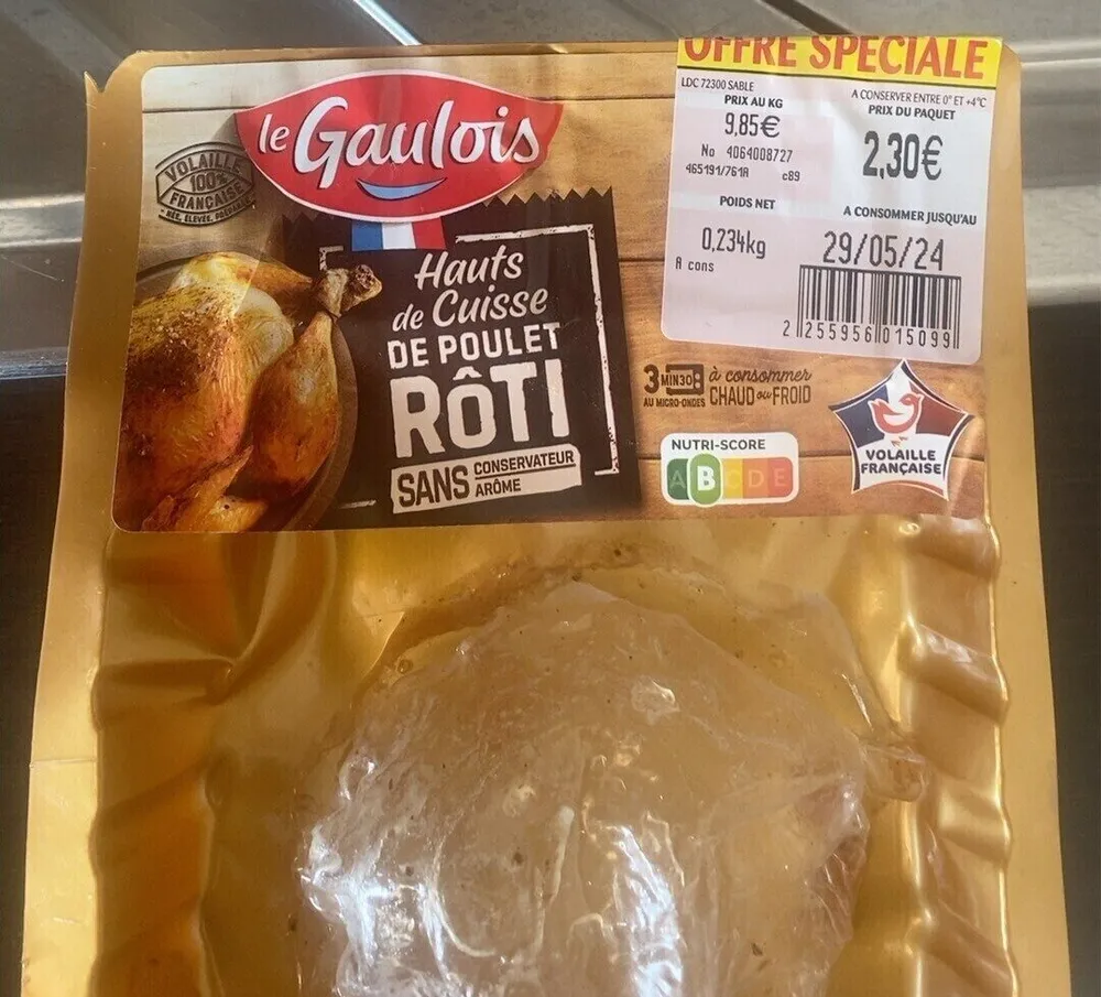 Hauts de cuisse de polet rôti