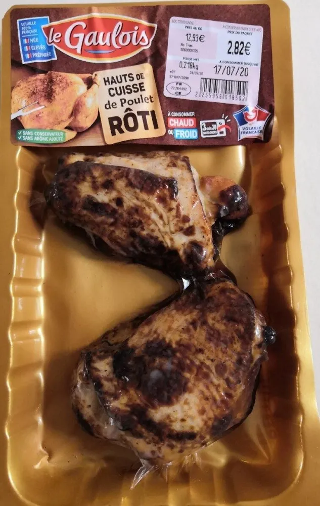 Hauts de cuisse de poulet rôti