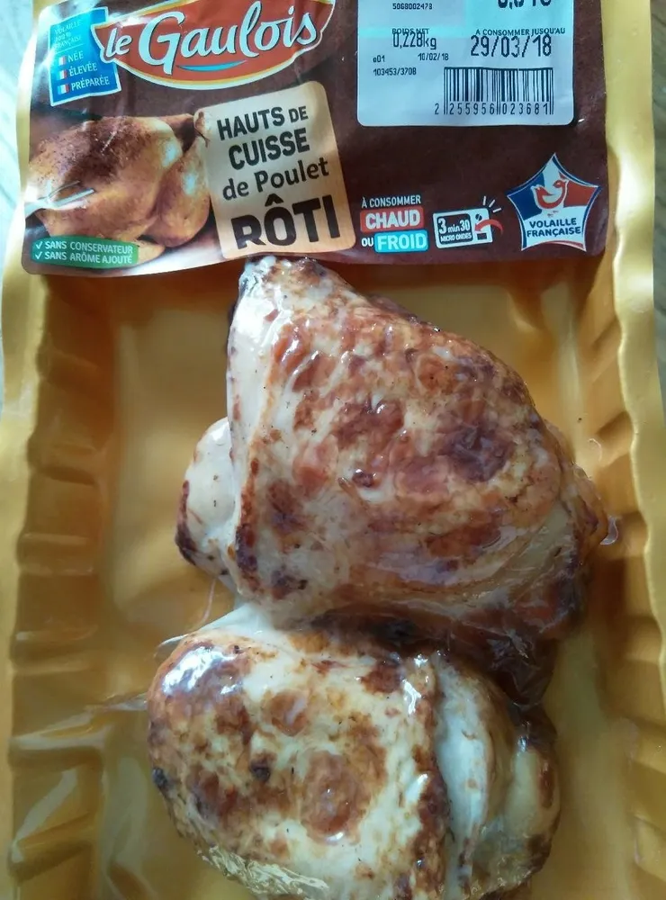 Hauts de cuisse de poulet rôti