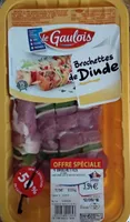 4 brochettes de dinde