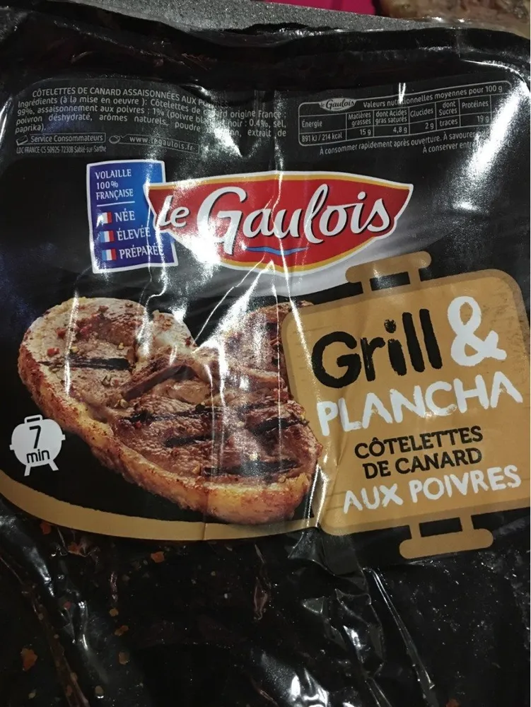 Cotelettes de canard aux poivres