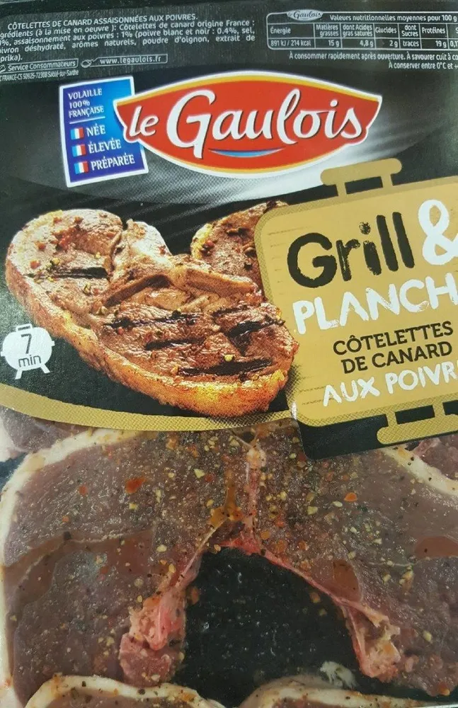 Côtelettes de canard au poivres