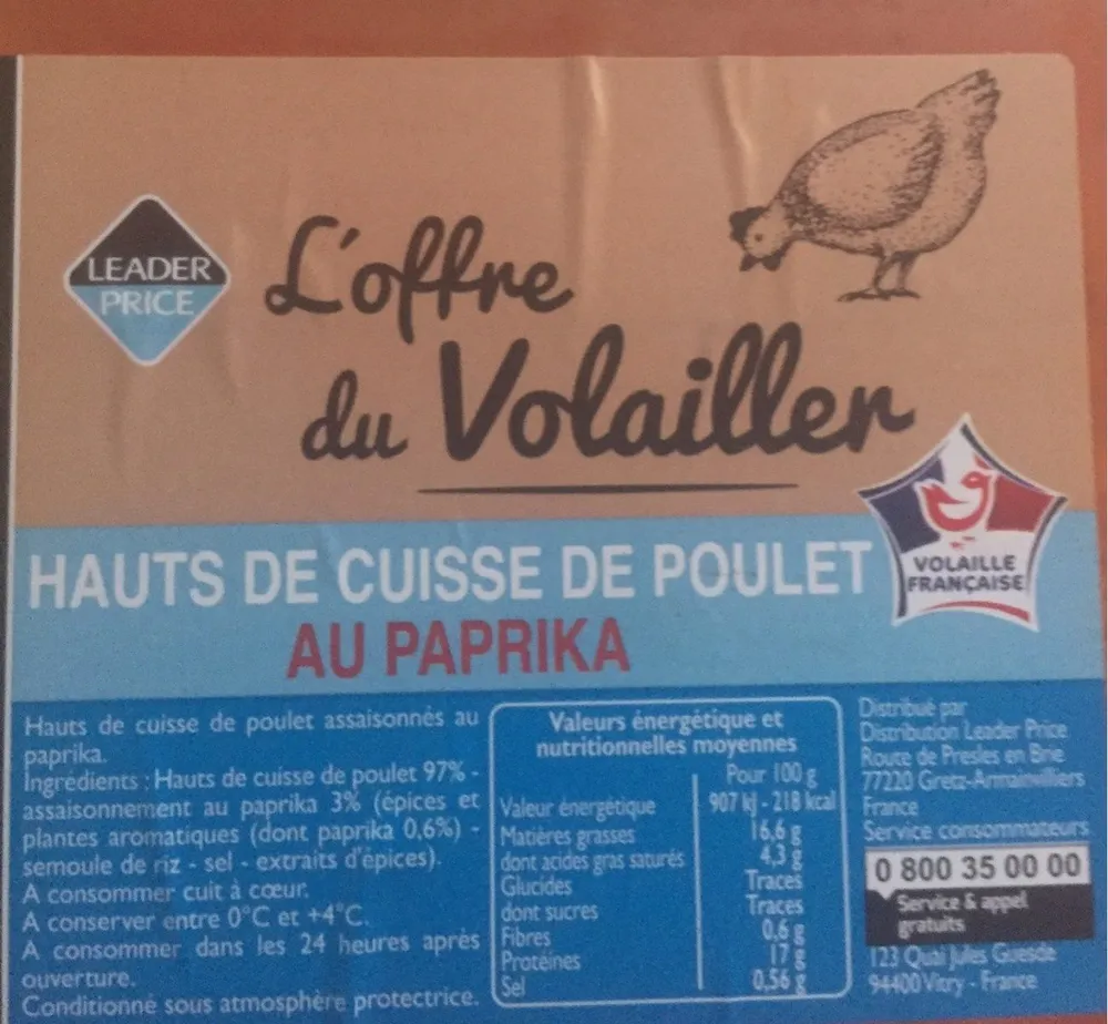 L'offre du volailler