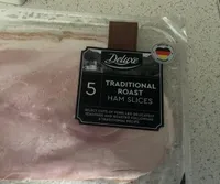 Traditional roast ham slices