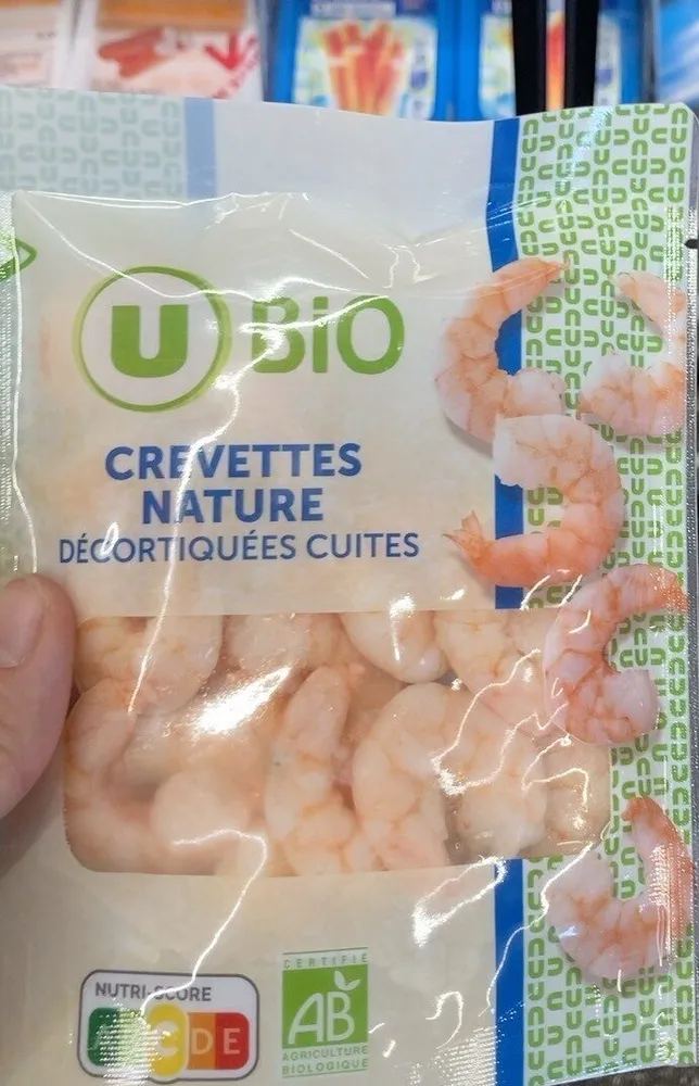 Crevette nature décortiquées cuites