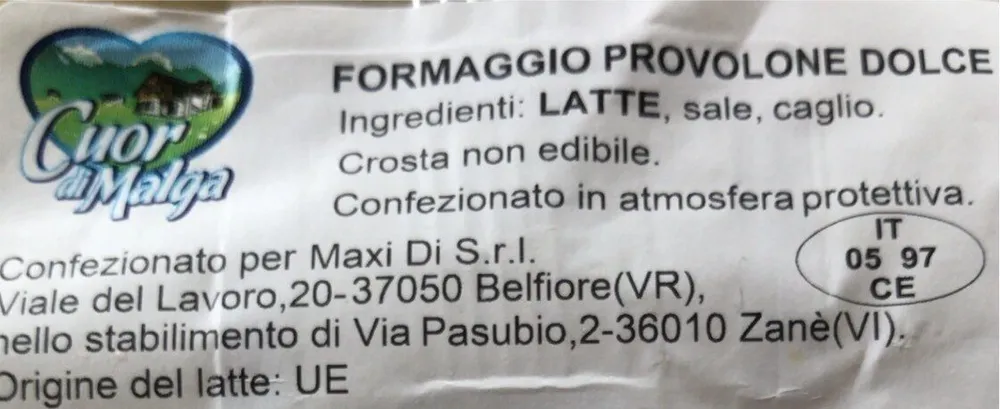 Formaggio provolone dolce