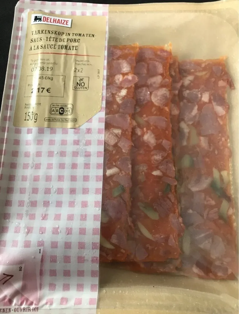 TETE DE PORC A LA SAUCE TOMATE