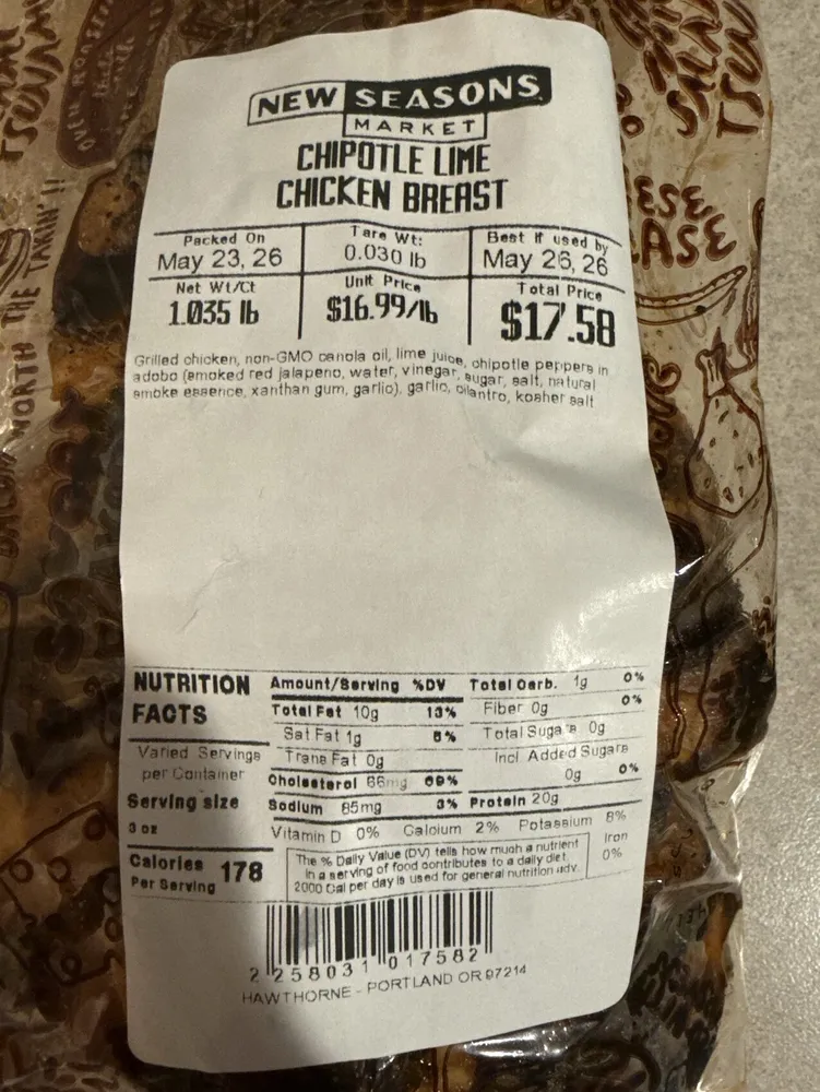 Chipotle Lime Chicken Breast