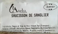 Saucisson de sanglier