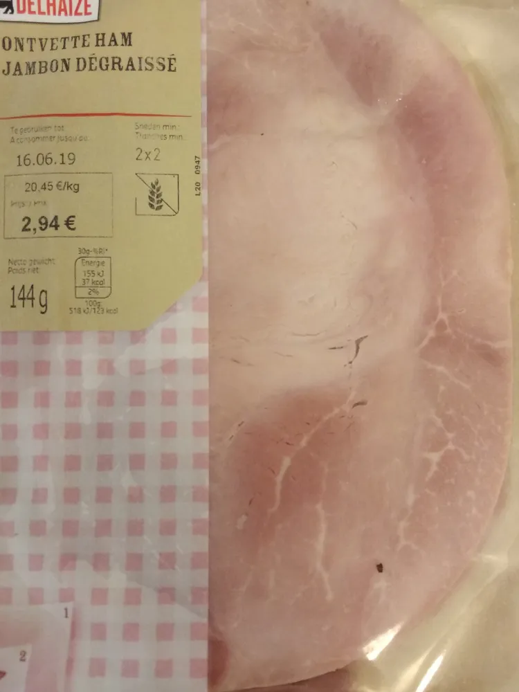 Jambon dégraissé