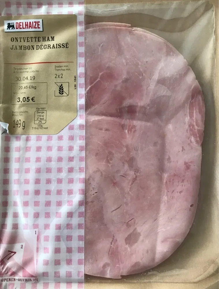 Jambon dégraissé