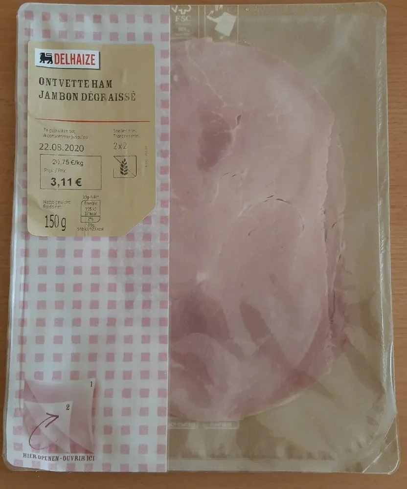 Jambon dégraissé