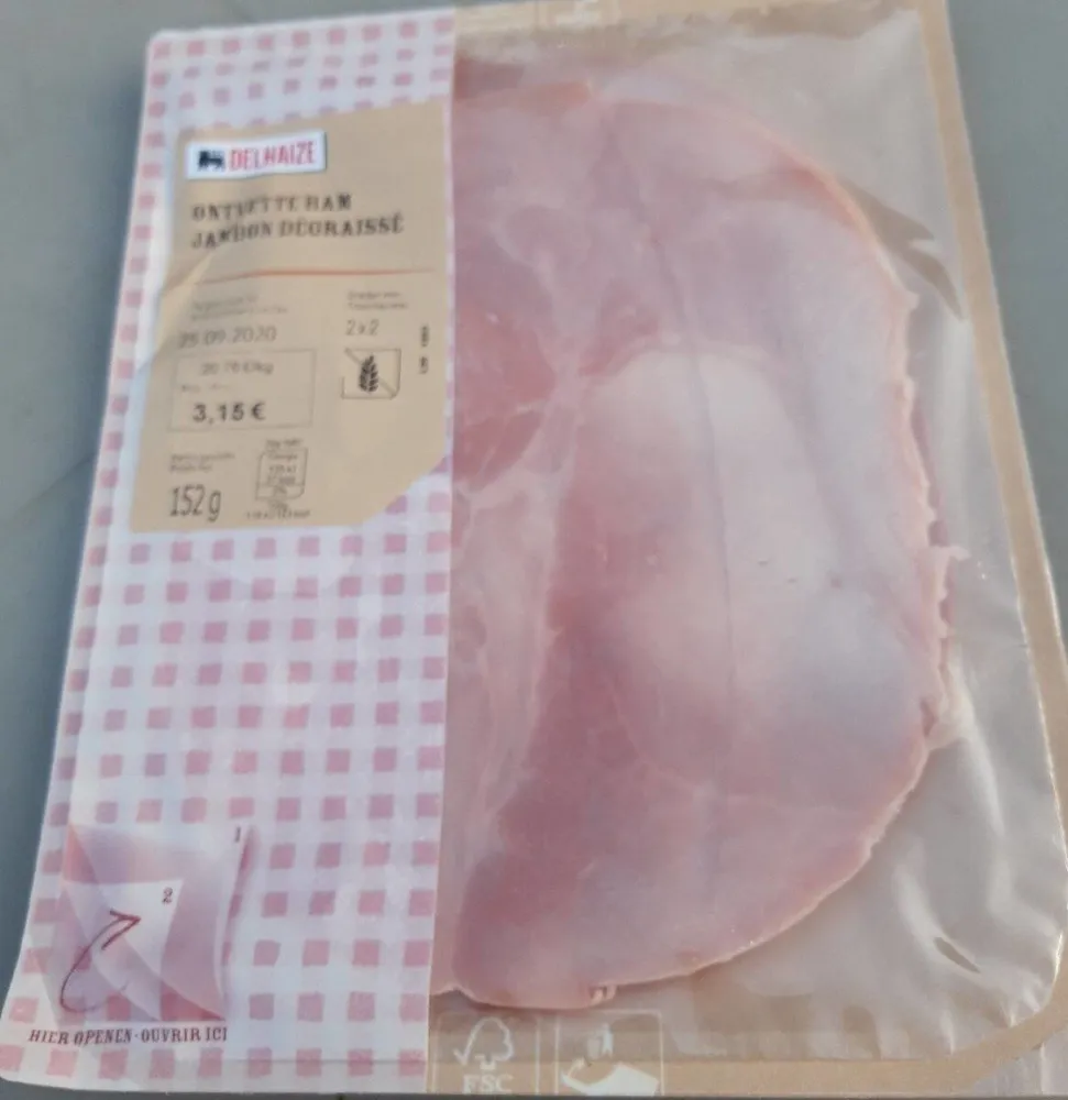 Jambon dégraissé