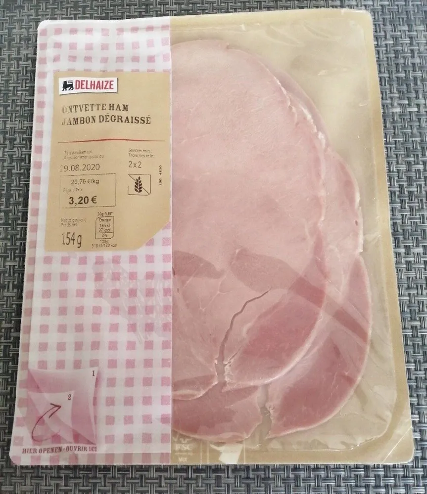 Jambon dégraissé