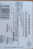 Raclette de Savoie IGP BIP
