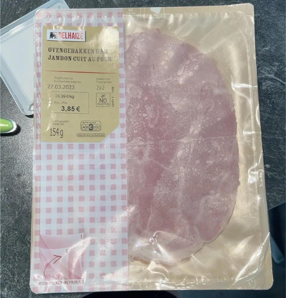 Jambon de porc cuit au four
