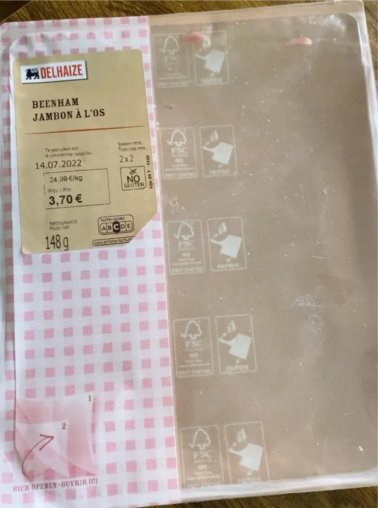 Jambon de porc cuit