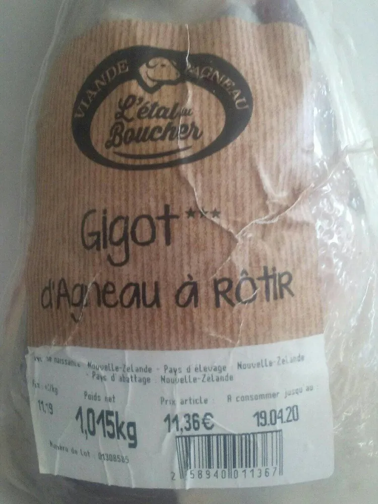 Gigot d'agneau à rôtir