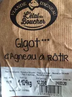 Gigot d'agneau à rotir avec os