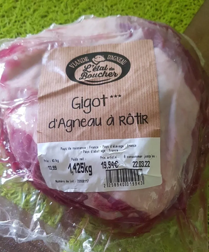 Gigot d'agneau à rôtir