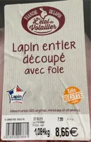 Lapin entier decoupe