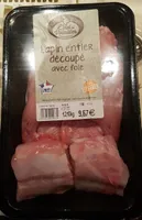 Lapin entier découpé avec foie