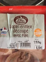 Lapin entier decoupe
