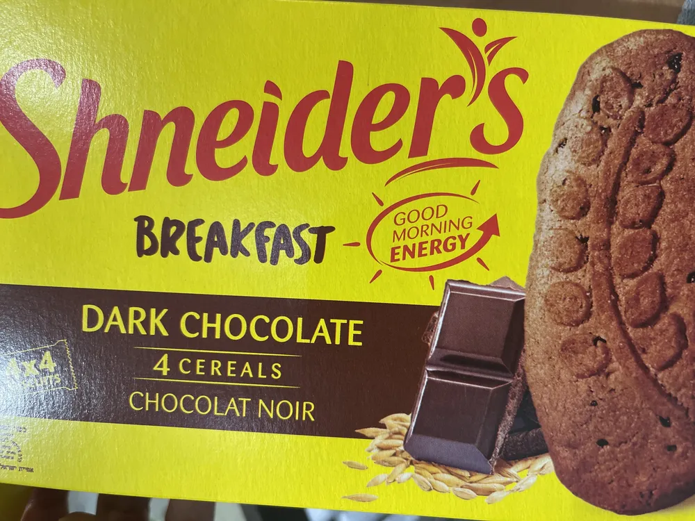 BREAKFAST DARK CHOCOLATE 4 CEREALS CHOCOLAT NOIR