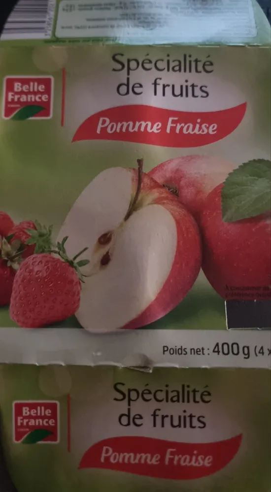Spécialité de fruits Pomme Fraise