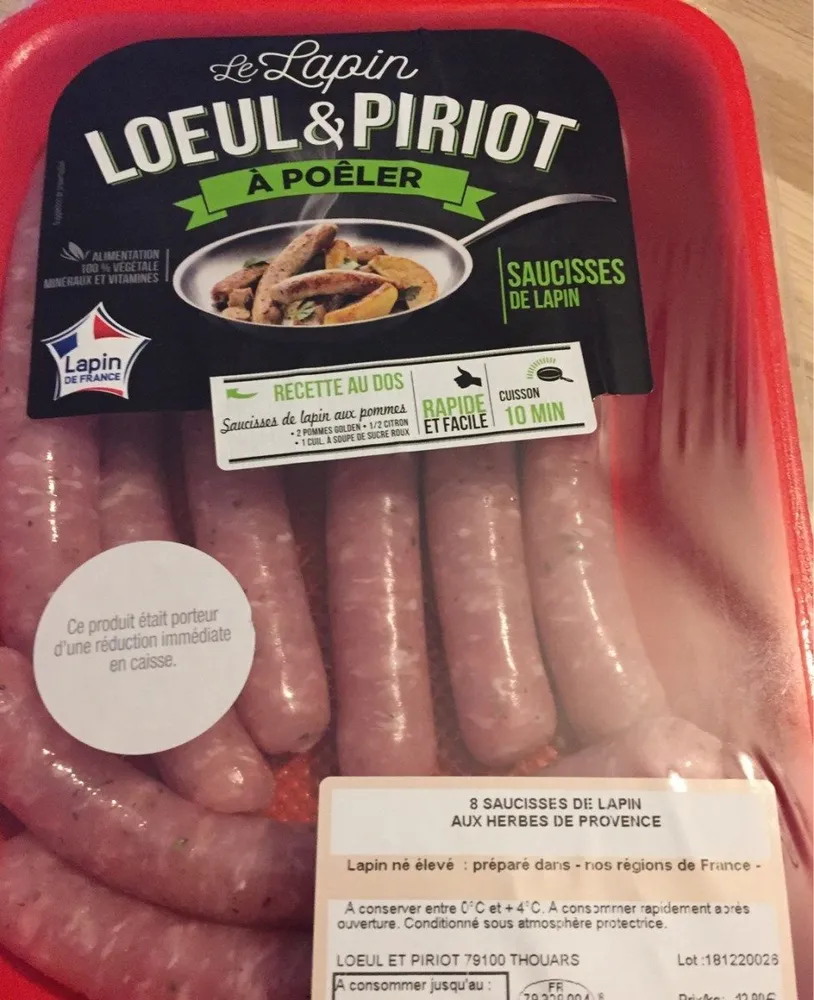 Saucisse de lapin