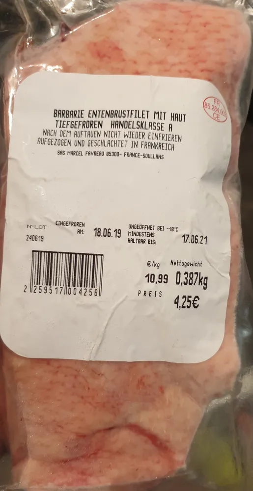 Entenbrustfilet - Magret de canard