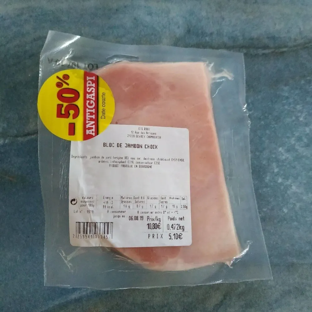 Bloc de Jambon Choix