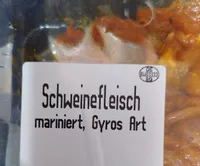 Schweinefleisch mariniert, Gyros Art