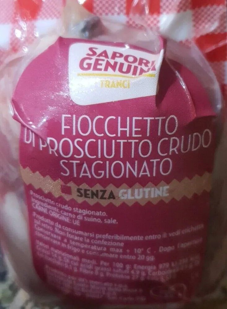 Fiocchetto di prosciutto crudo stagionato