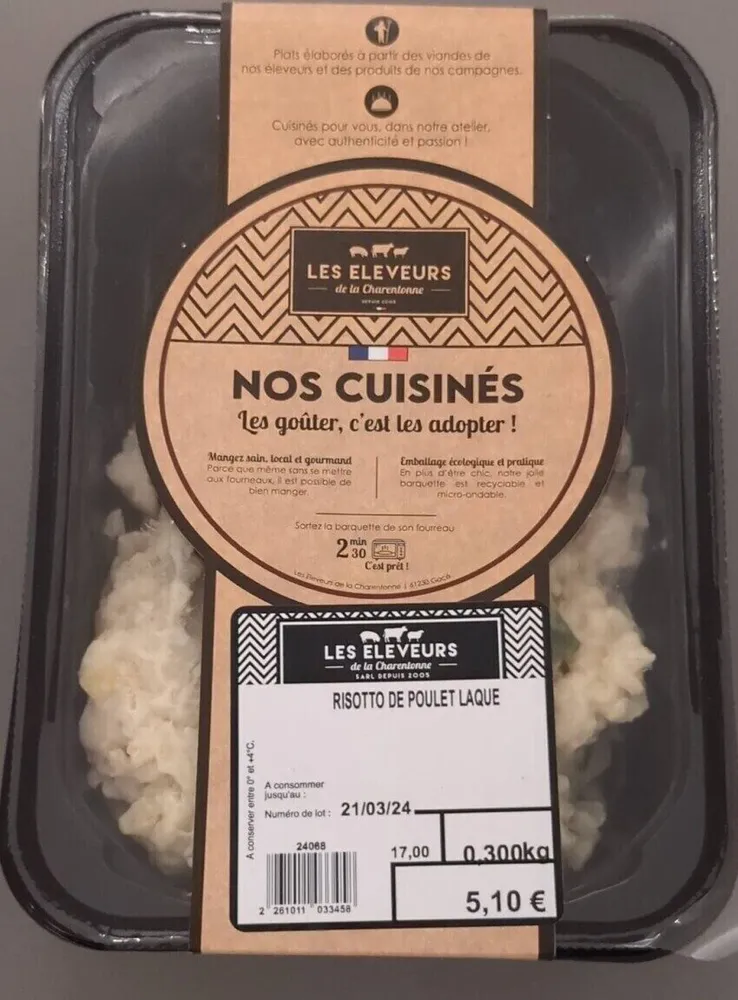 Risotto de poulet Laqué